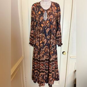Dress Forum Boho Paisley Floral Maxi Dress